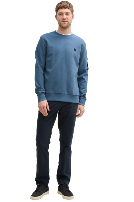 Tom Tailor structured crew-neck sweater